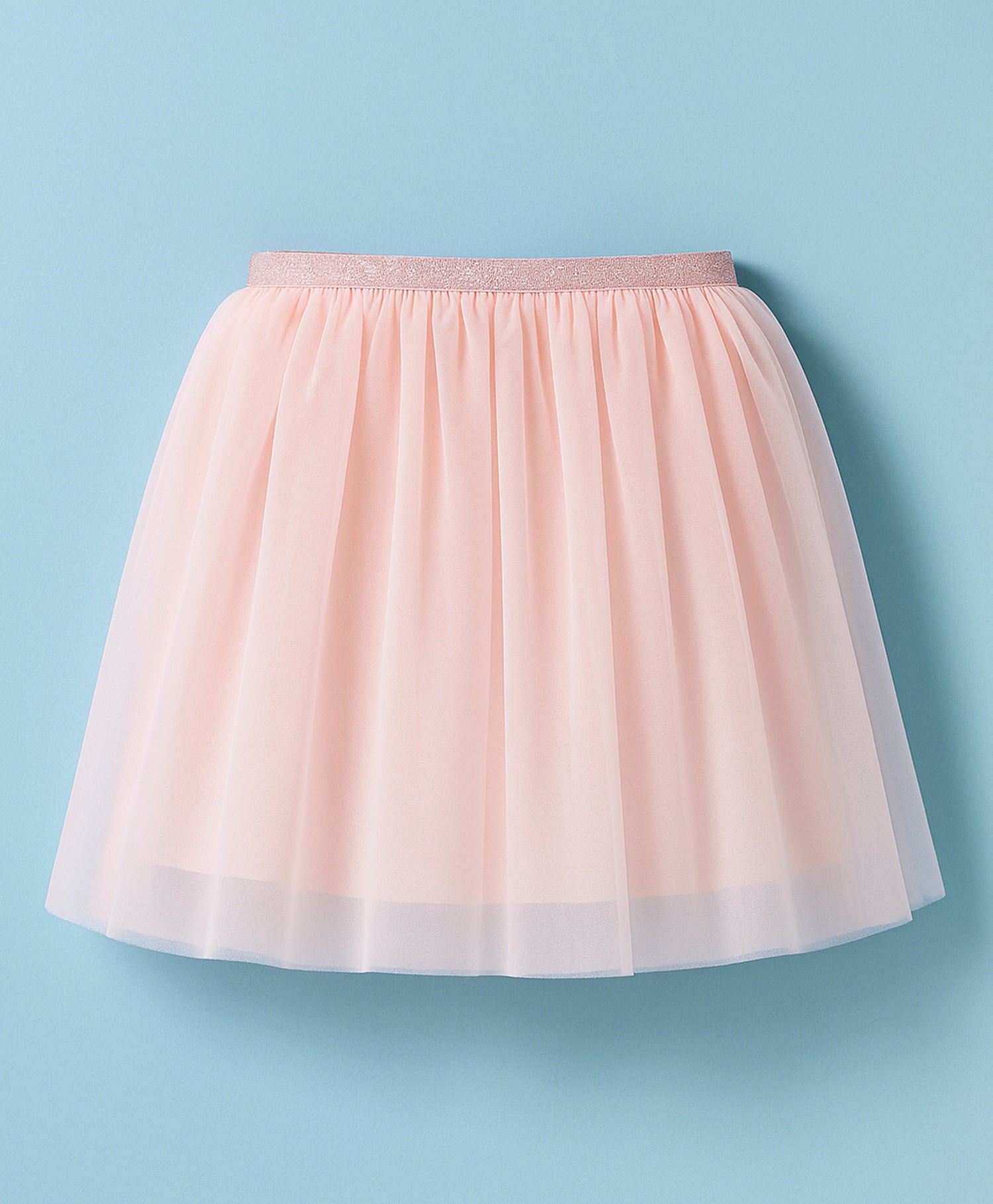 Paris Night White T-shirt with Pink Skirt Set For Girls