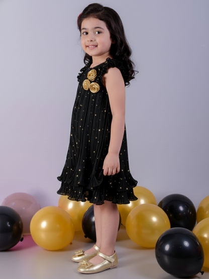 Glam up Girls Black Dress
