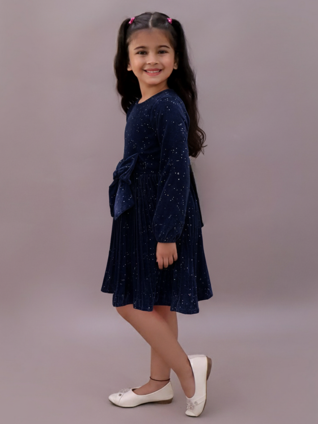 Glam Up Girls Navy Party Dress
