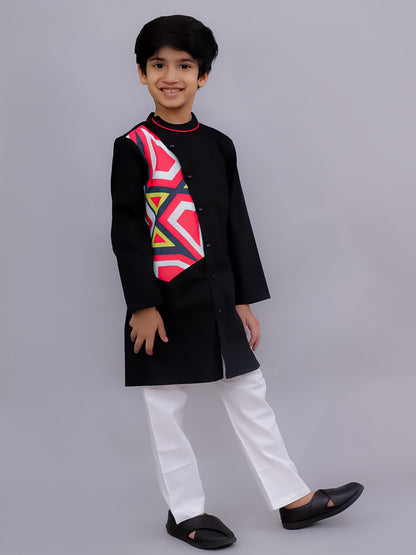 Shor-Gul Multicolor Kurta Pyjama Set For Boys
