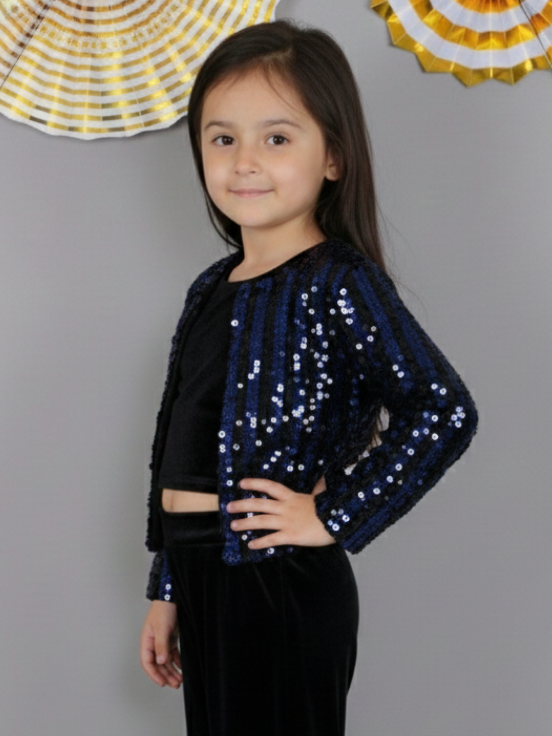 Razzle Dazzle Girls Navy Blue Jacket