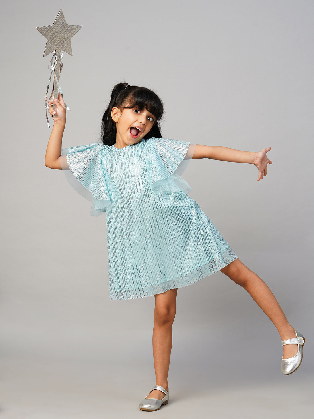 Razzle Dazzle Girls Blue Party Dress