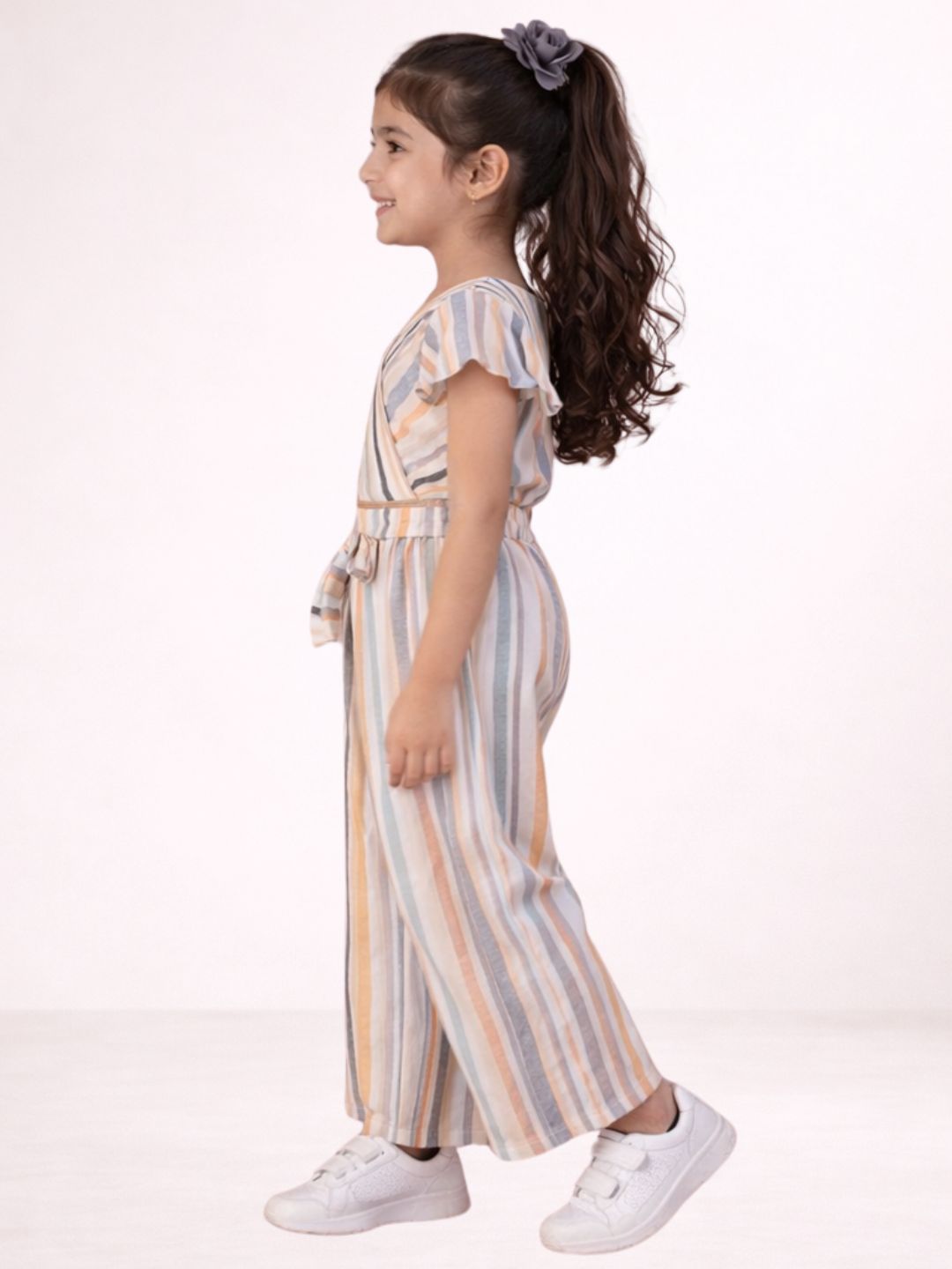 Petal Play Girls Multicolor Top with Pants Set