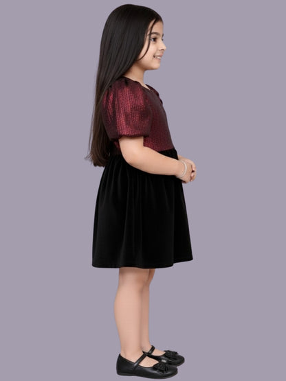 Glam up Girls Party Maroon Top