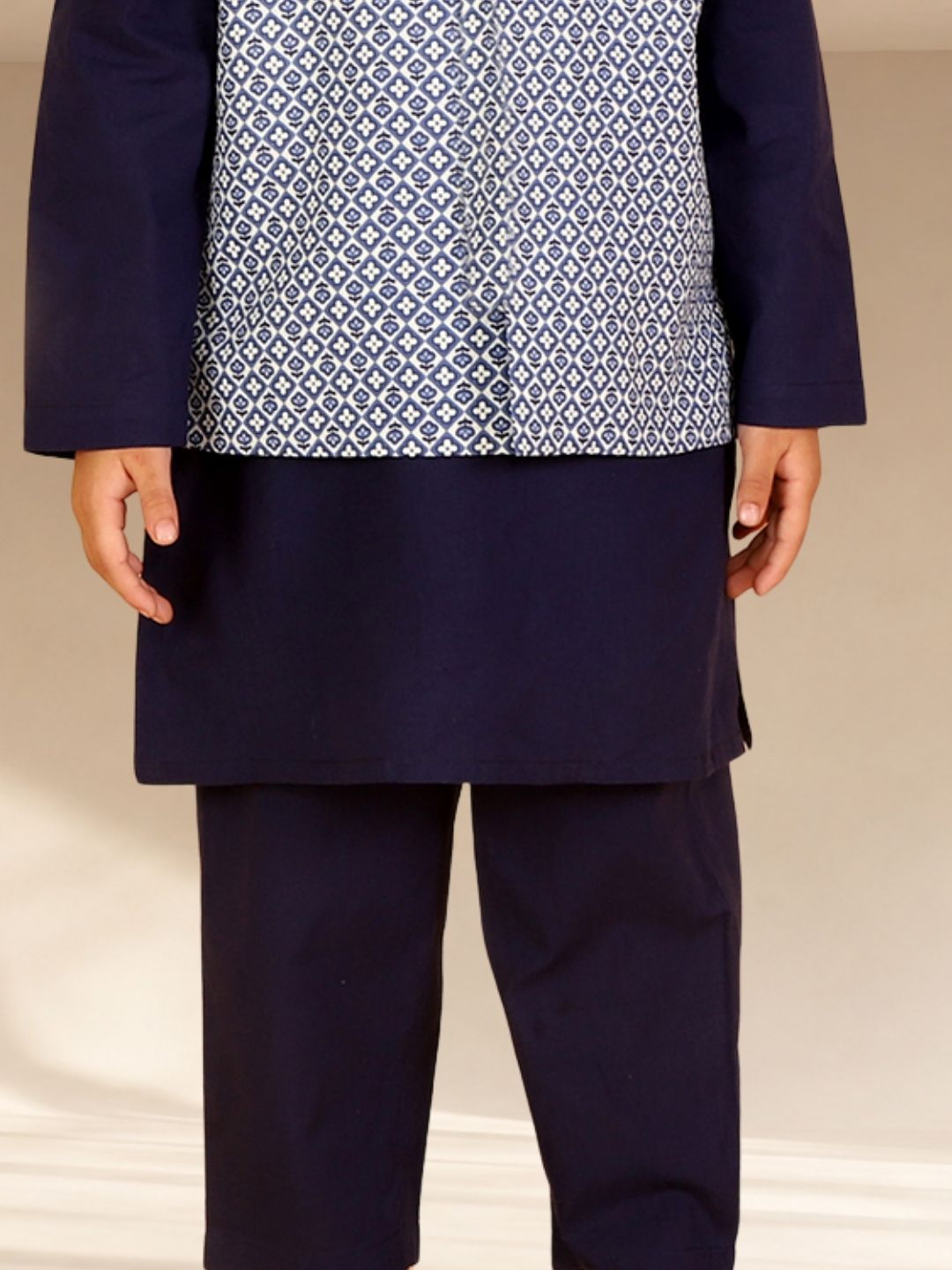 Lil Drama Boys Kurta  pyjama with jacket set