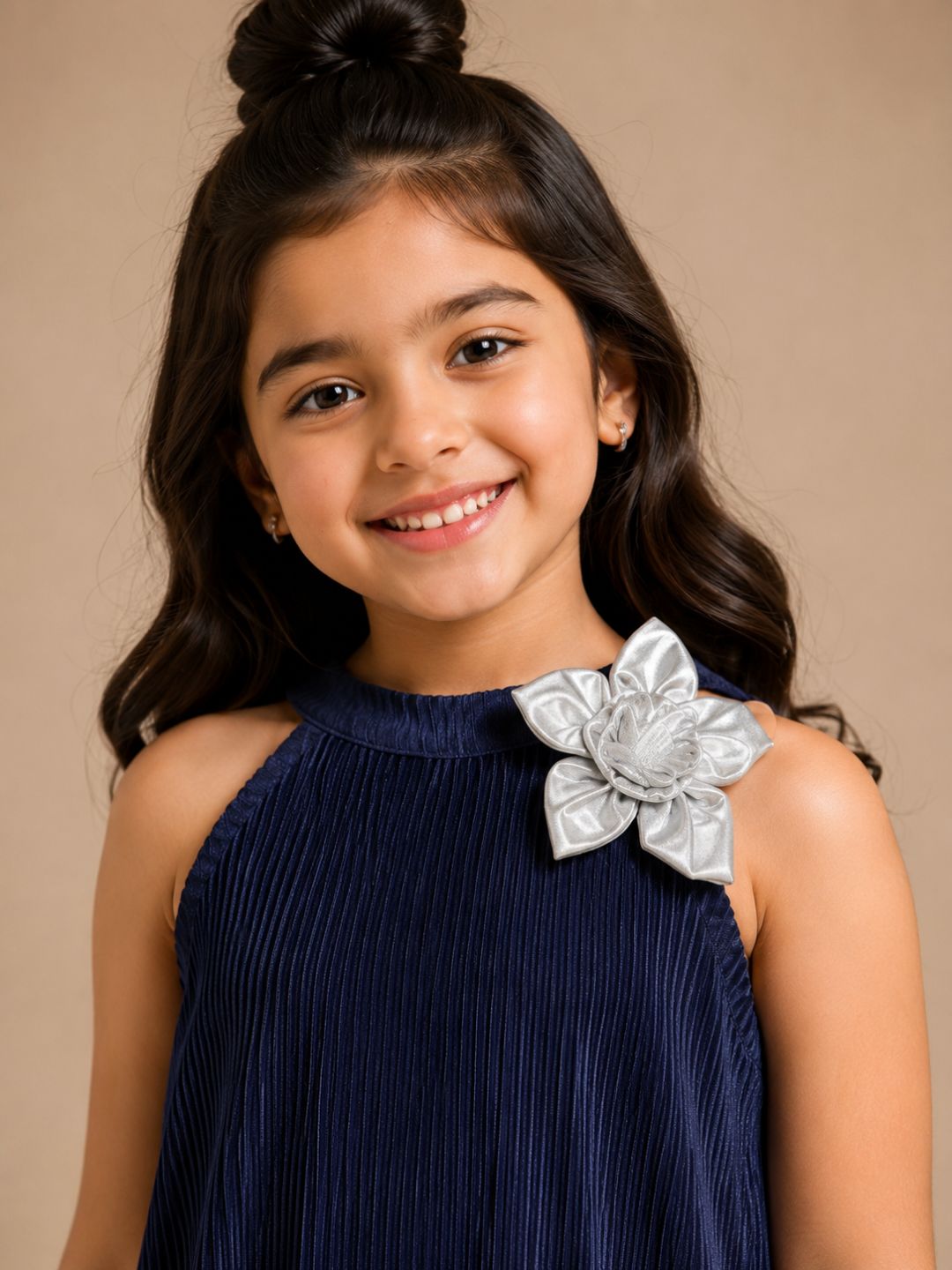 Glam Up Girls Party Navy Blue Dress