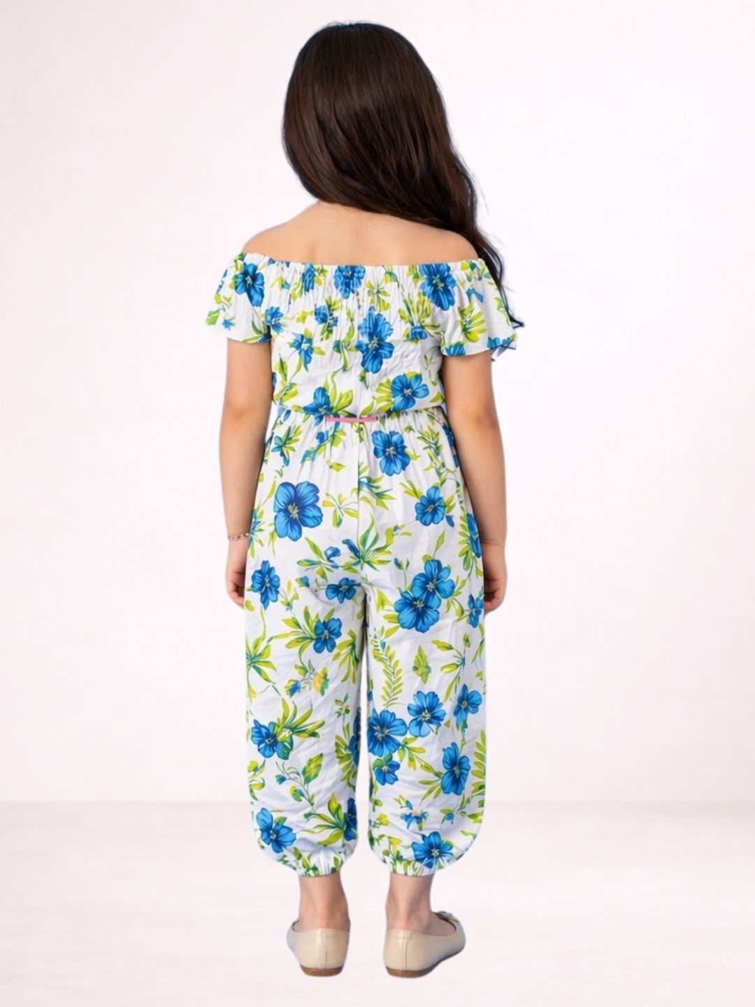 Petal Play Girls Green Top and Pant Set
