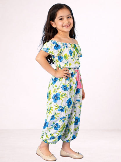 Petal Play Girls Green Top and Pant Set