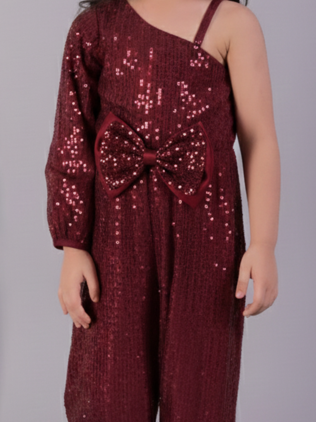 Razzle Dazzle Girls Maroon Party Jumper