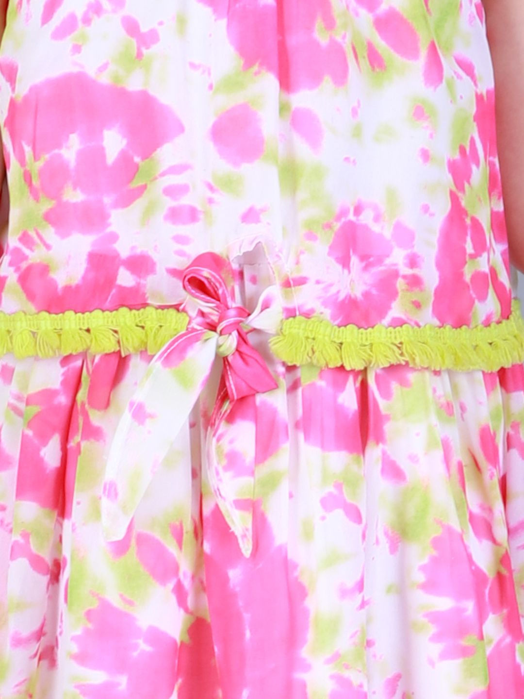 Petal Play Girls Pink Cotton Dress