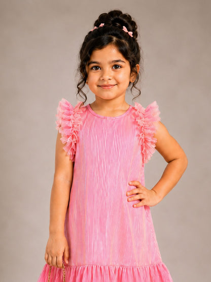 Glam Up Girls Party Pink Dress