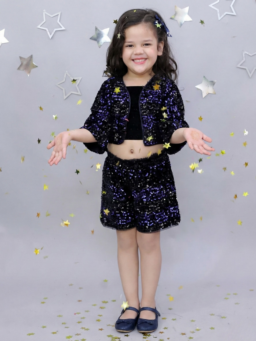 Razzle Dazzle Girls Navy Blue Shorts