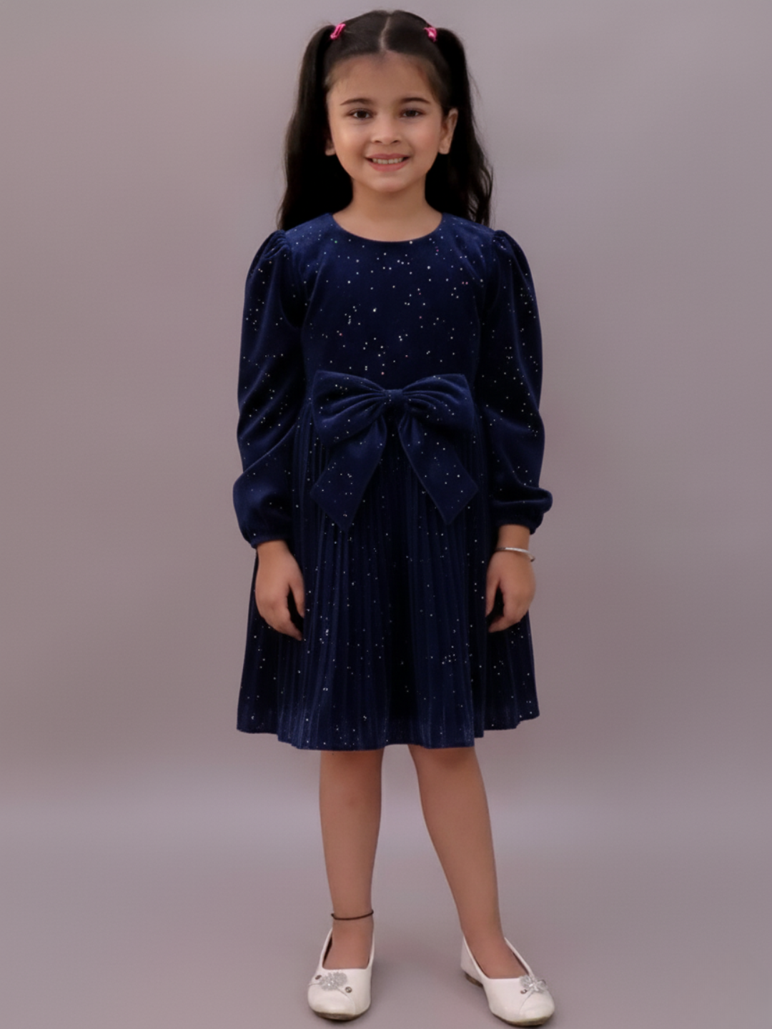 Glam Up Girls Navy Party Dress