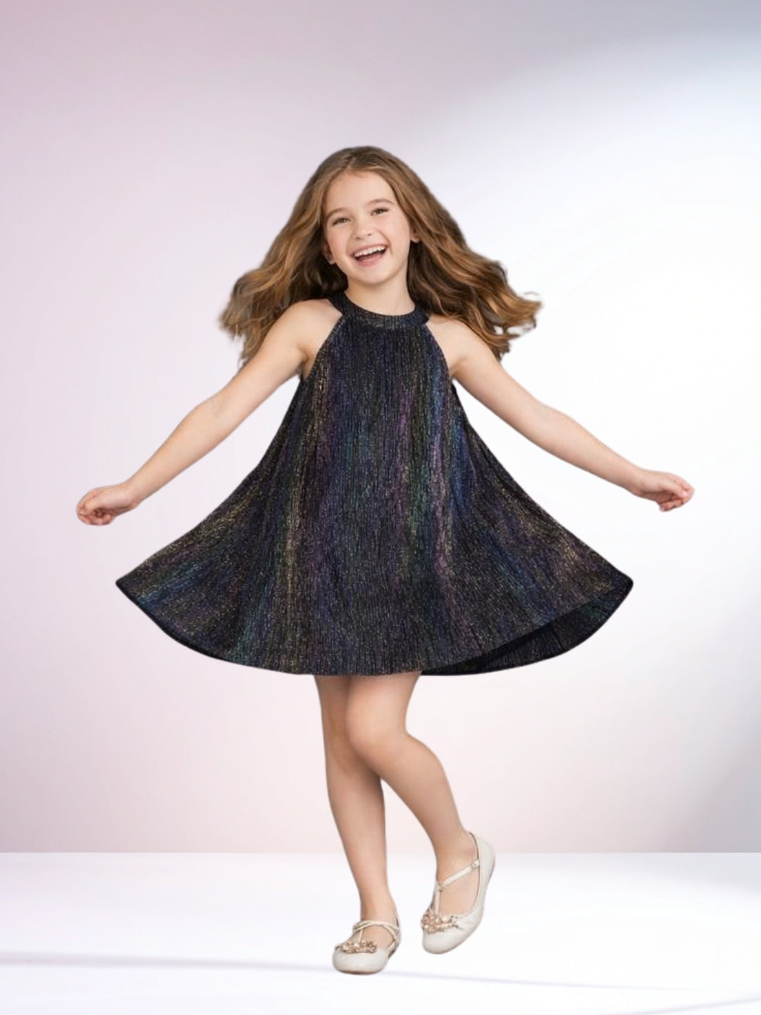 Glam Up Girls Party Black Dress