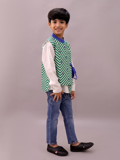 Shor-Gul Green Jacket For Boys