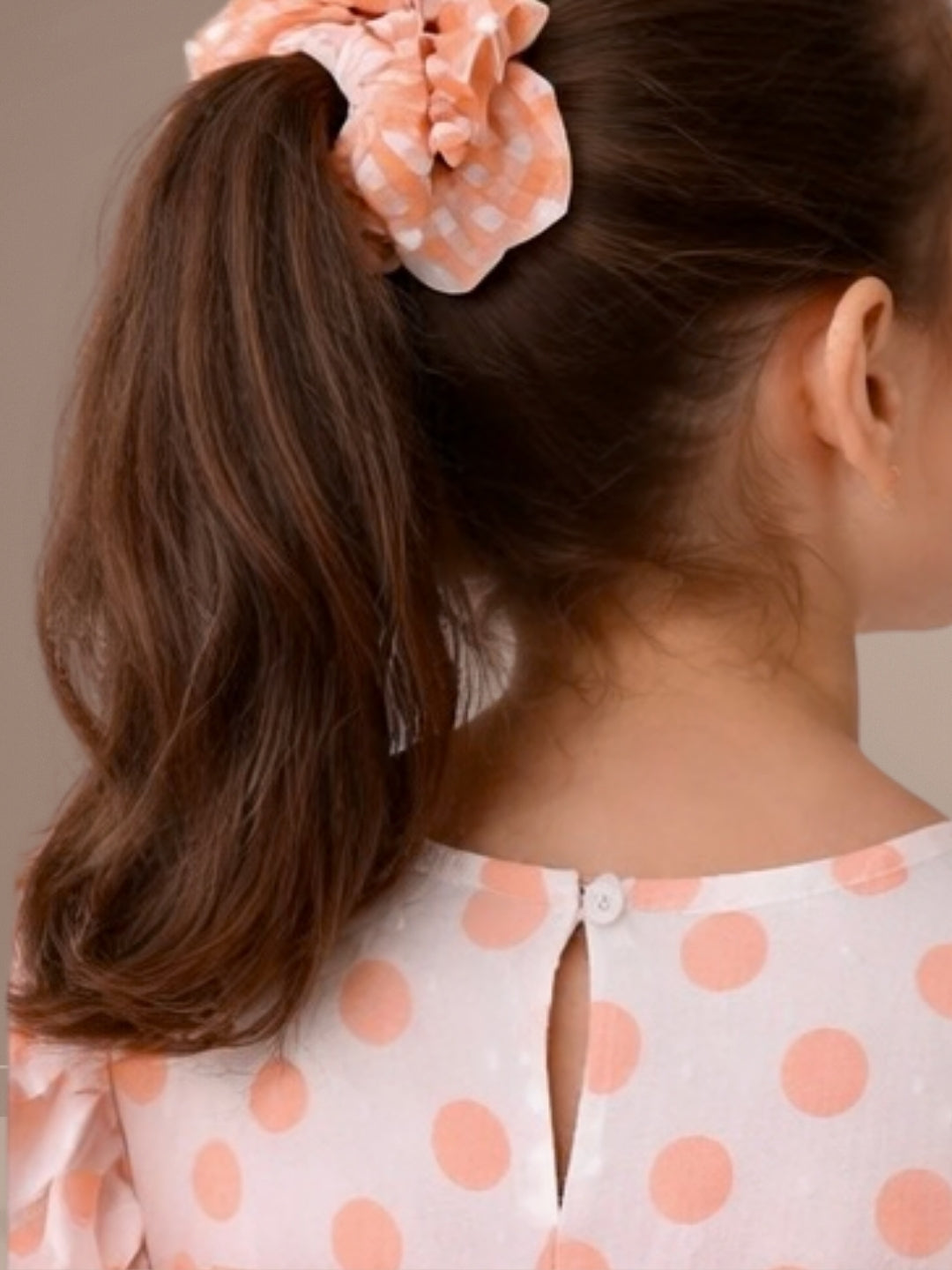 Citrus Crush Girls Orange Cotton Dress