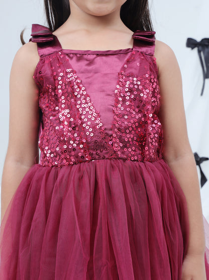 Razzle Dazzle Wine Party Dress for Girls