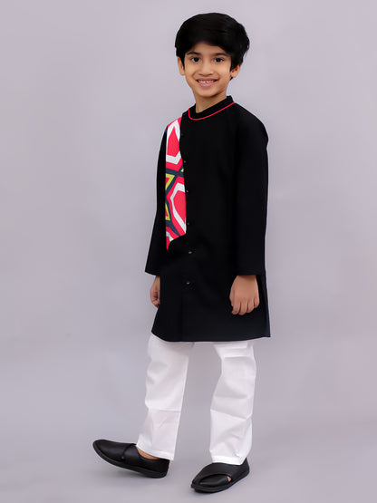 Shor-Gul Multicolor Kurta Pyjama Set For Boys