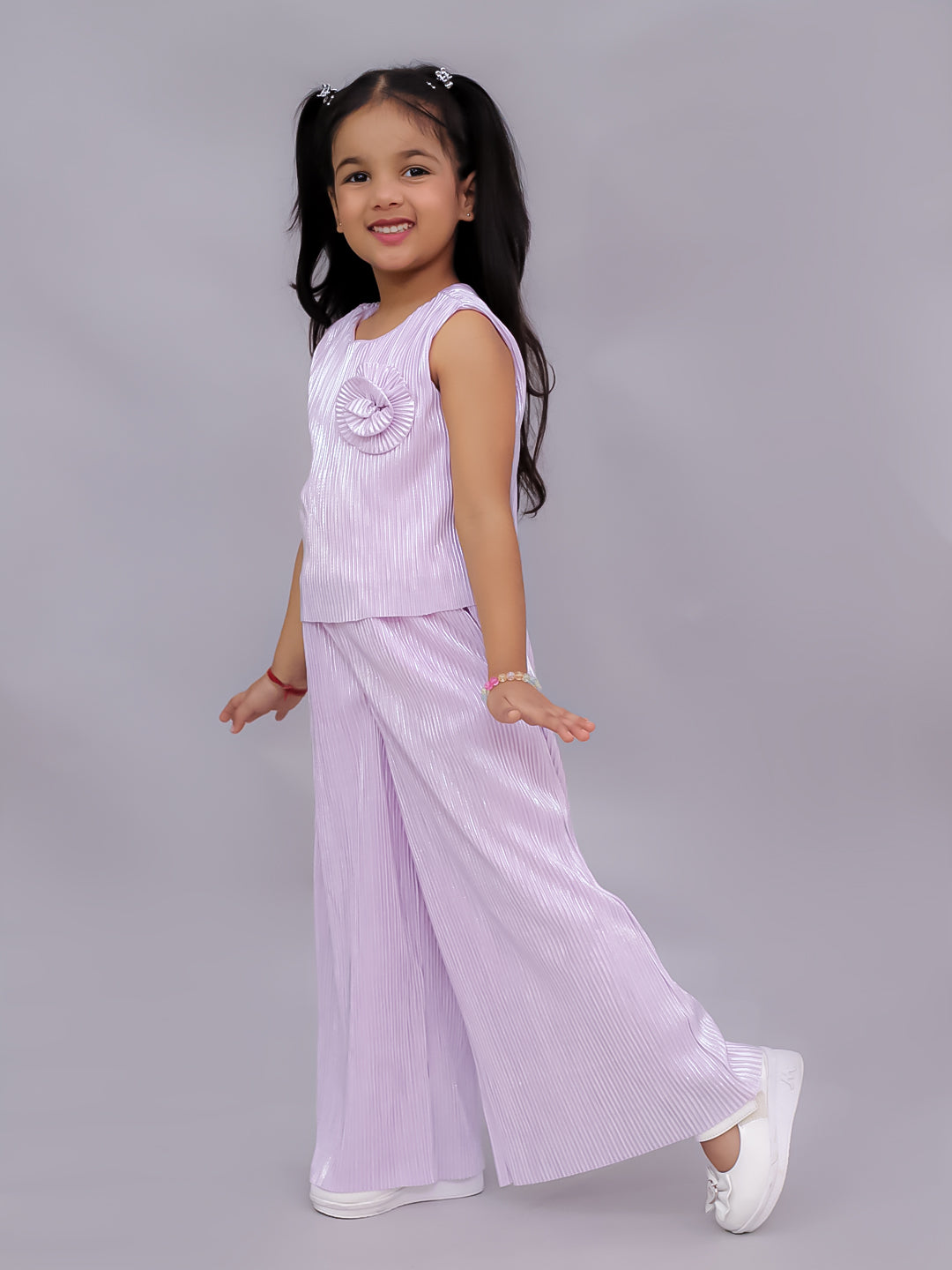Glam Up Girls Pink Party Top and Pant Set