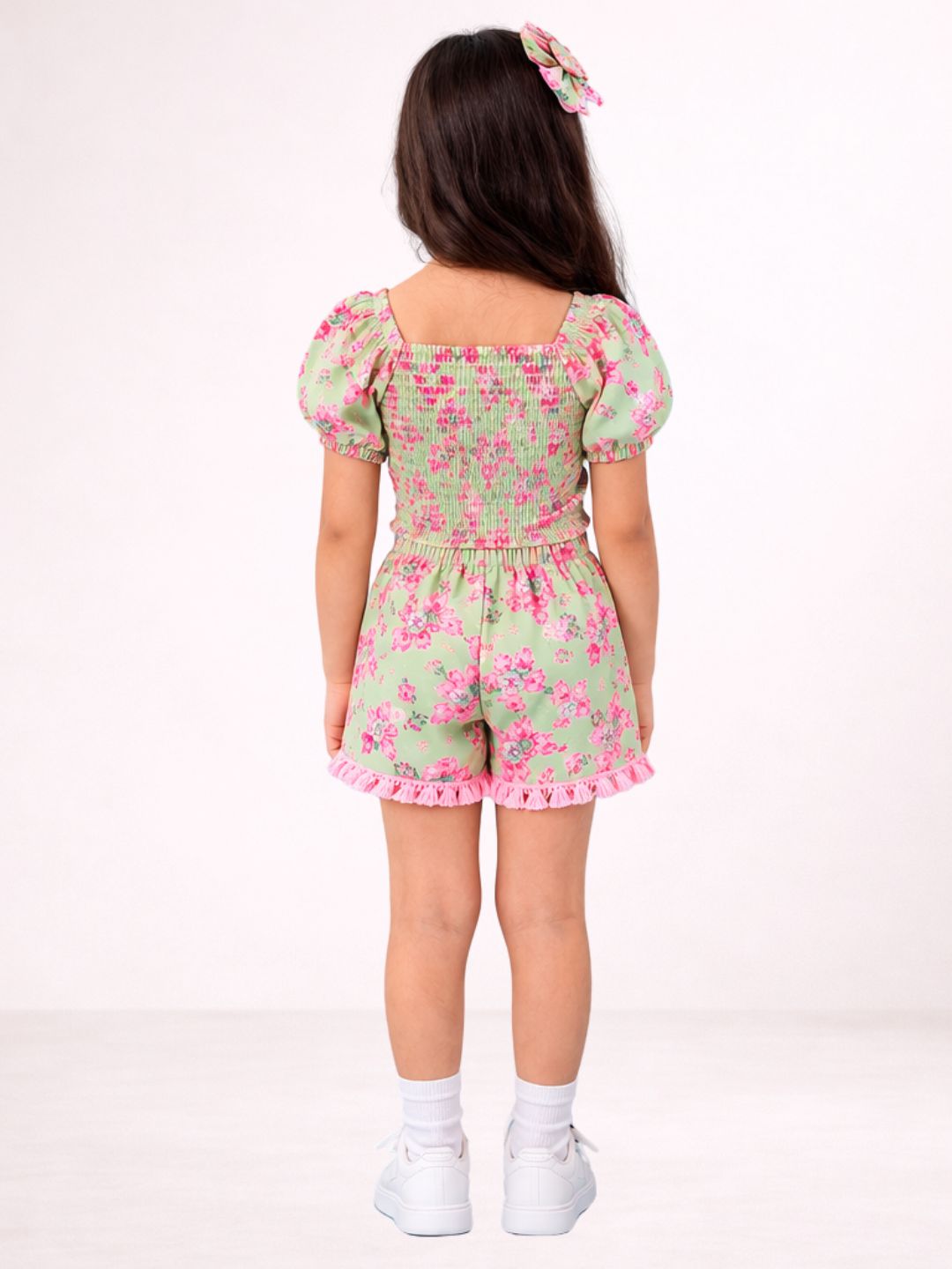Petal Play Girls Pink Top and Shorts Set