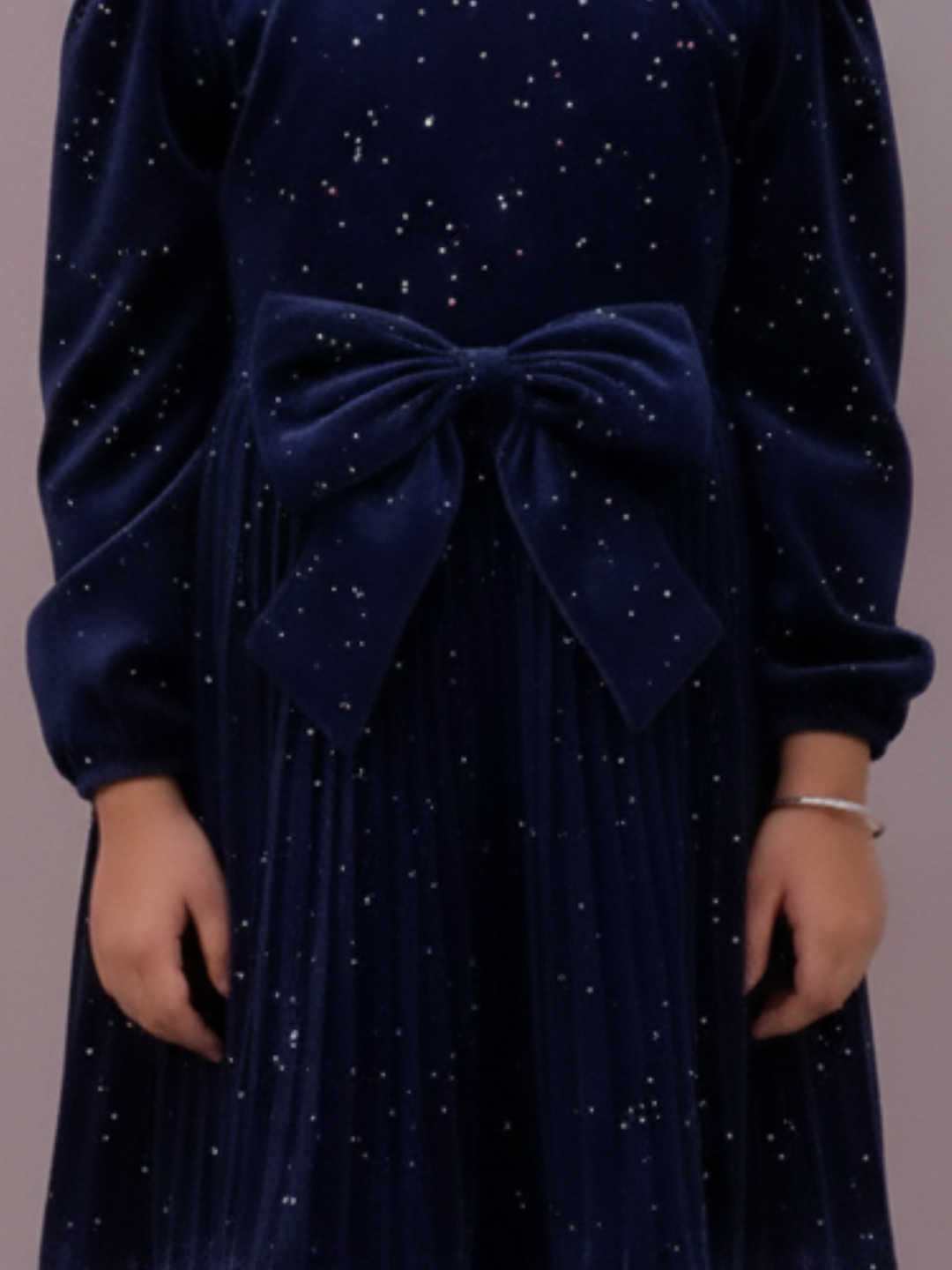 Glam Up Girls Navy Party Dress
