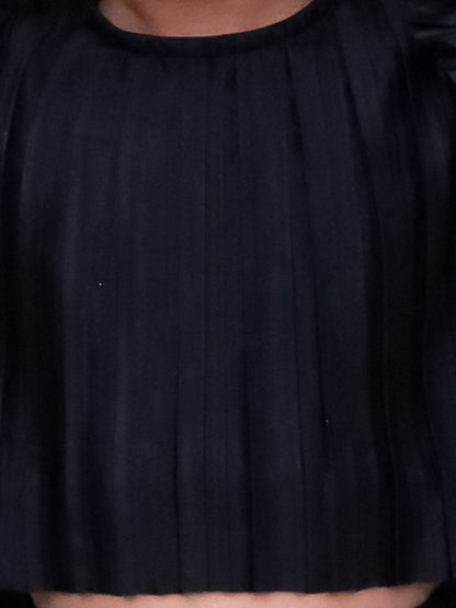 Glam Up Girls Party Black Top And Skirt