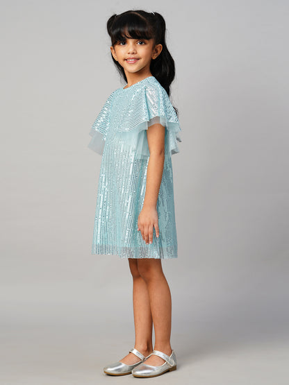 Razzle Dazzle Girls Blue Party Dress