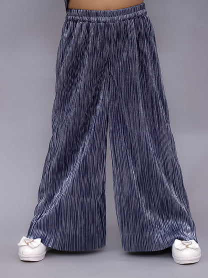 Glam Up Girls Blue Party Top and Pant Set