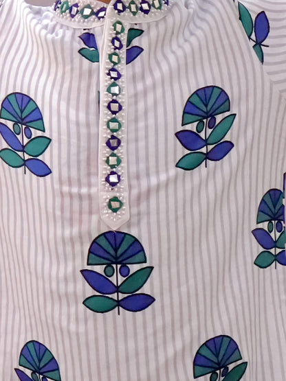 Shor-Gul White Kurta For Boys