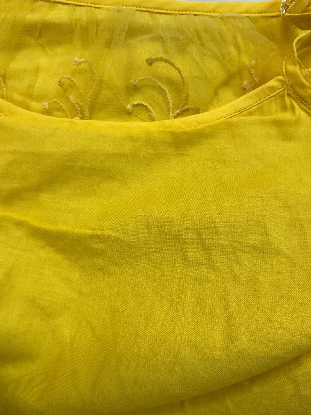 Petal Play Girls Yellow Jumpsuit