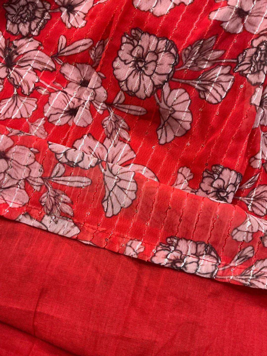 Petal Play Girls Red  Dress