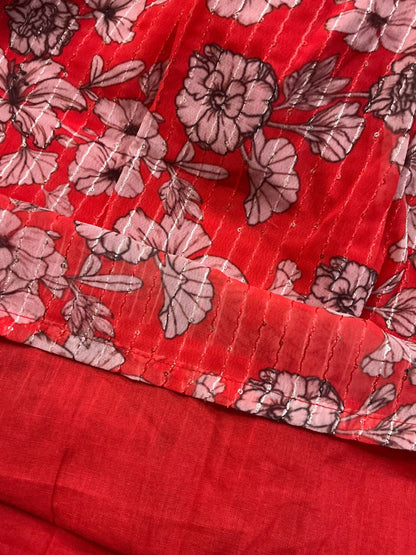 Petal Play Girls Red  Dress