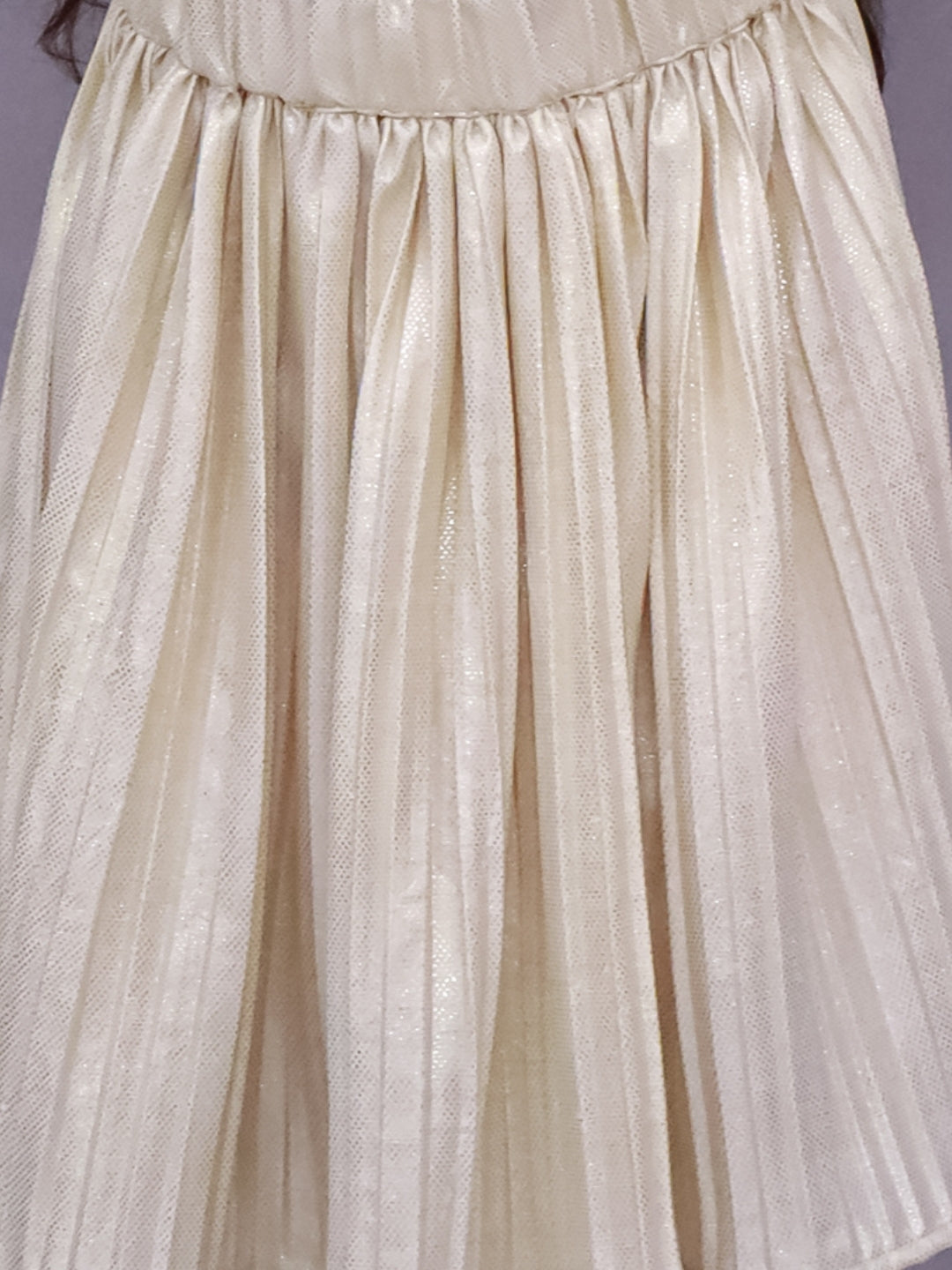 Glam Up Girls Party Pleated Golden Skirt