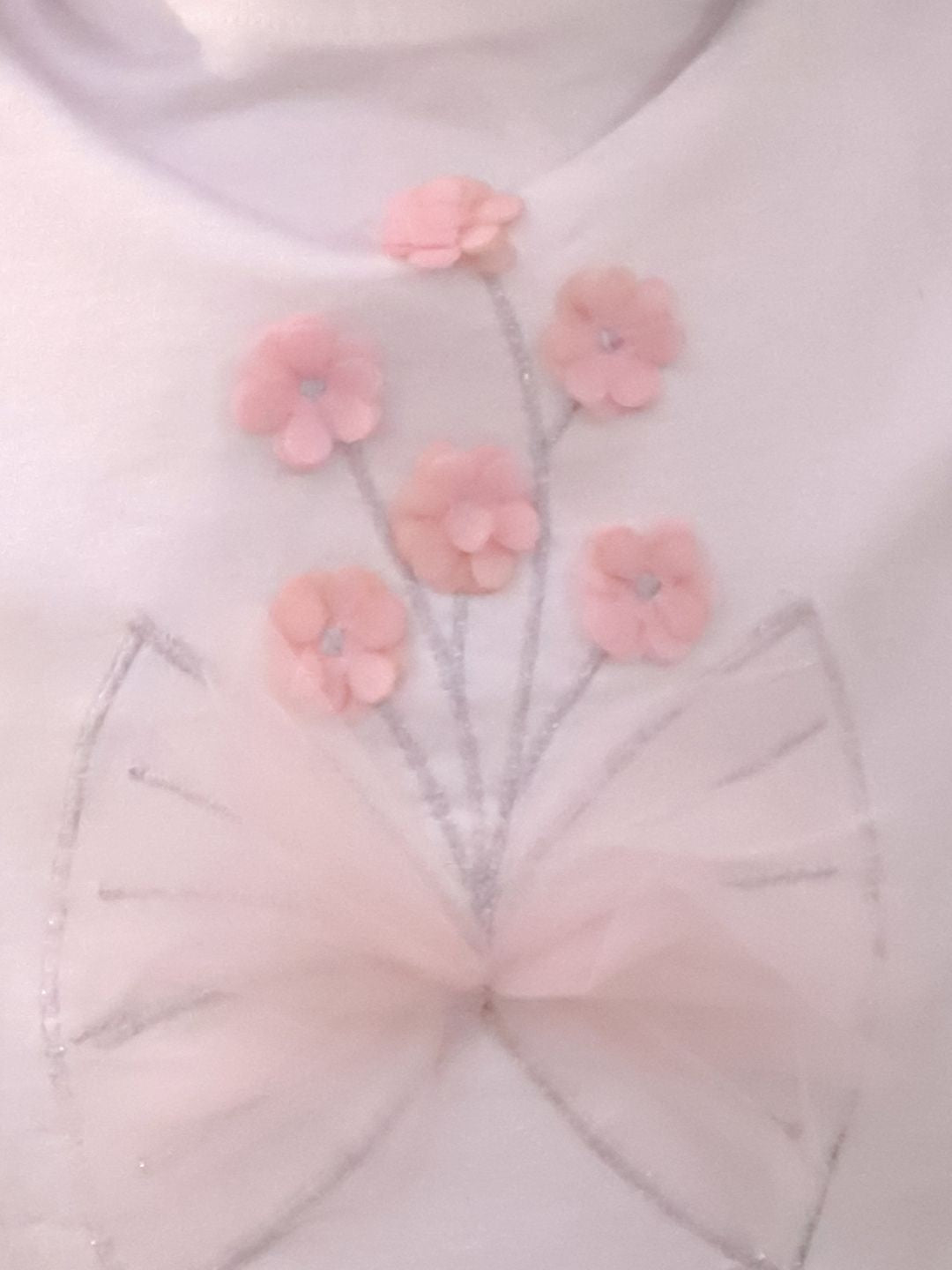 Paris Night White T-shirt with Pink Skirt Set For Girls