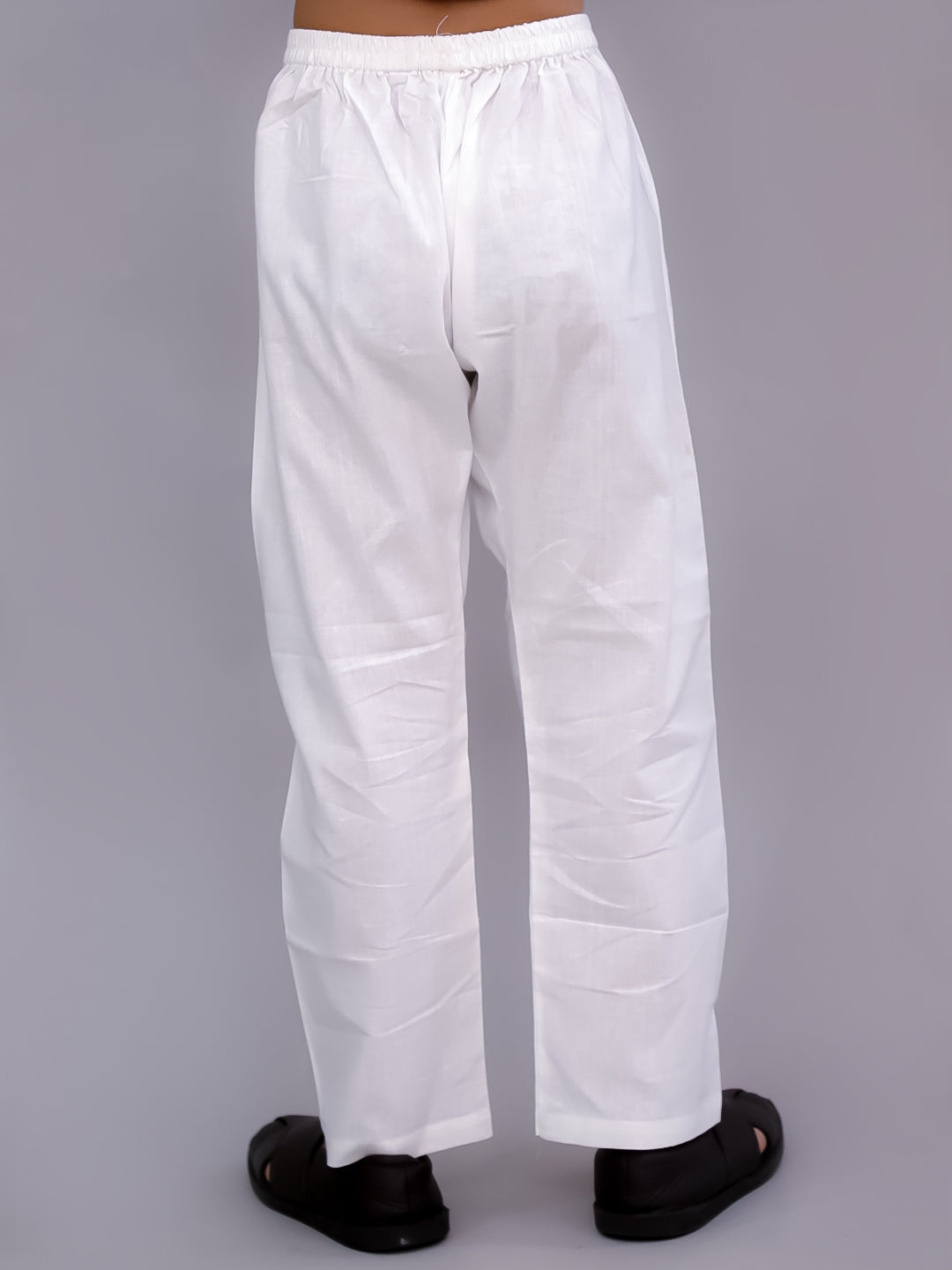 Shor-Gul White Kurta Pyjama Set For Boys