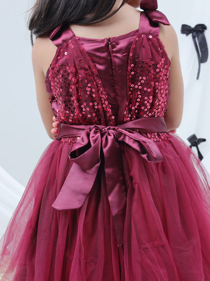 Razzle Dazzle Wine Party Dress for Girls