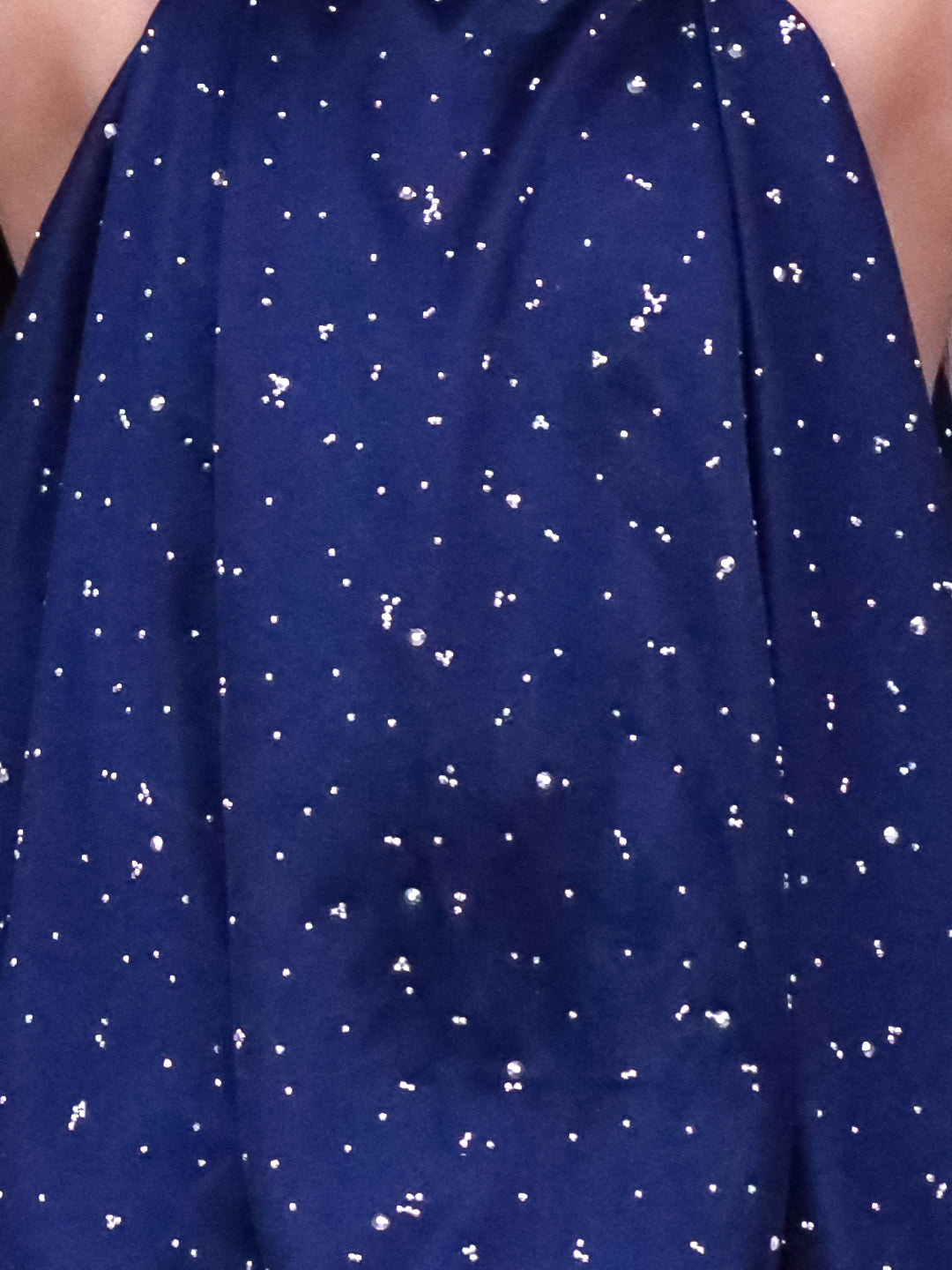 Glam Up Girls Party Navy Blue Top And Skirt