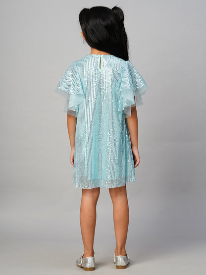 Razzle Dazzle Girls Blue Party Dress
