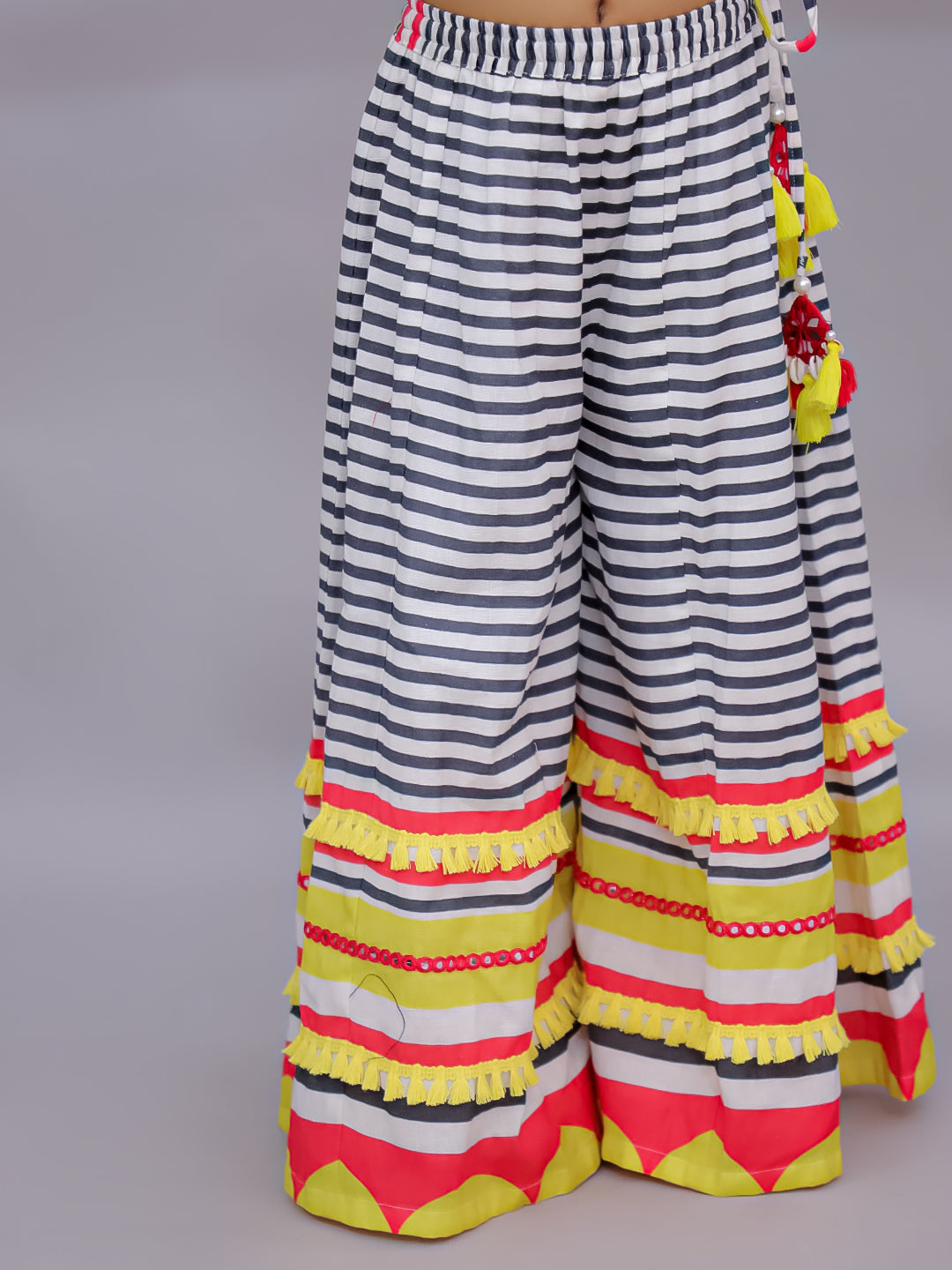 Shor-Gul Multicolor Top and Pant Set For Girls