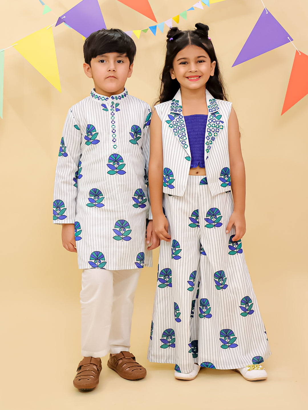 Shor-Gul White Kurta For Boys