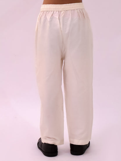 Mishti Off White Kurta and Pyjama For Boys