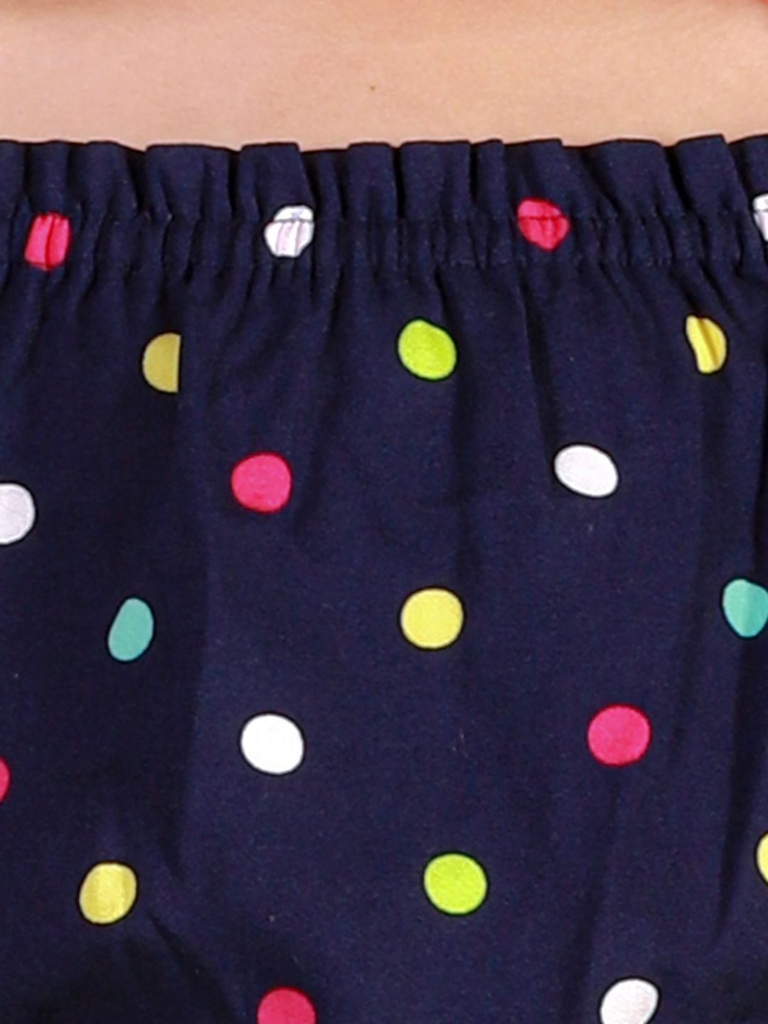 Petal Play Girls Navy Jumpsuit
