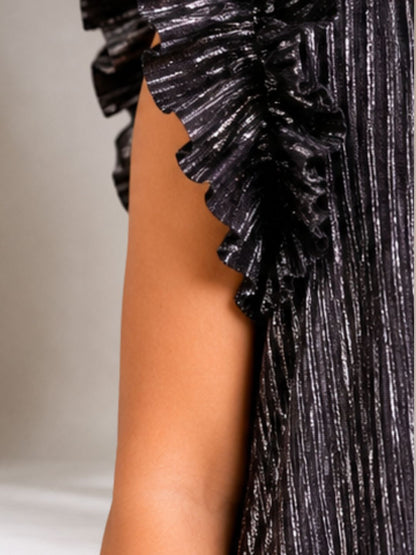 Glam Up Girls Party Black Dress