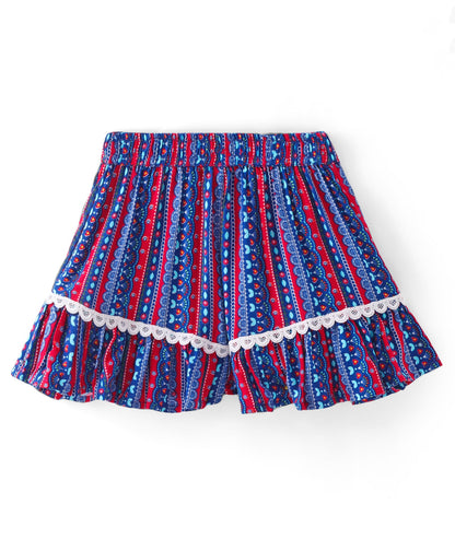 Sassy Boho Girls Blue crop Top with Shorts set from the sibling Collection