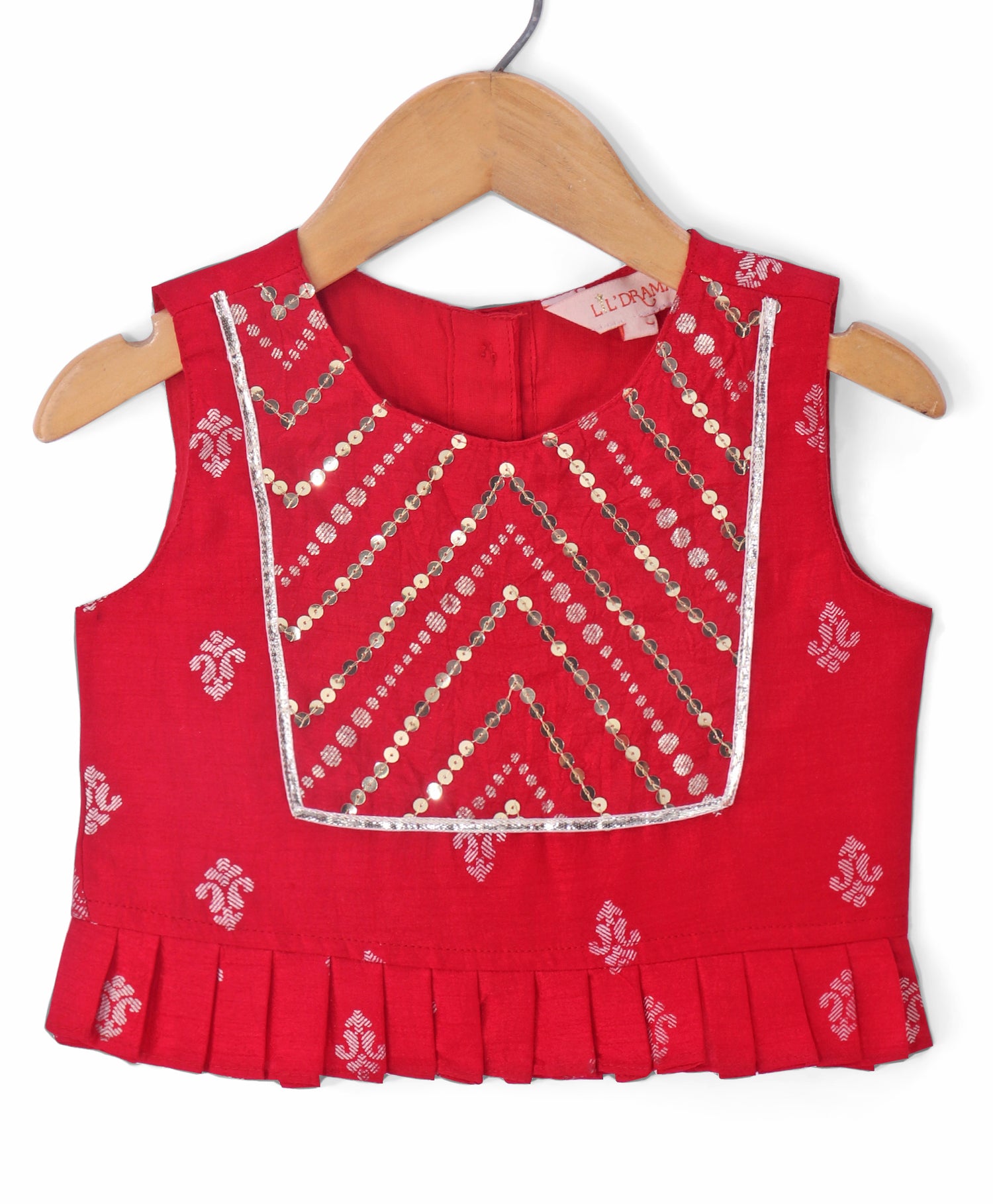 Girls jamavar choli with brocade ghaghra &amp; dupatta