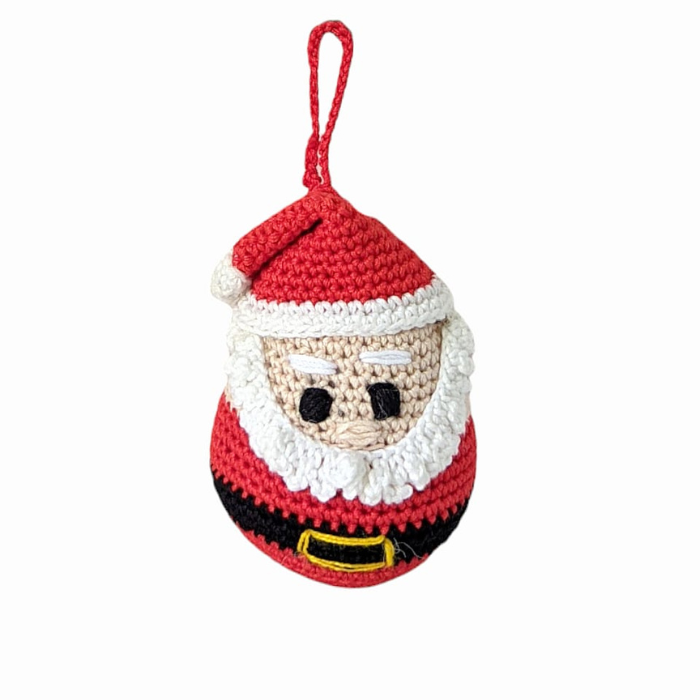 Handcrafted Amigurumi Christmas Tree Ornament- Santa