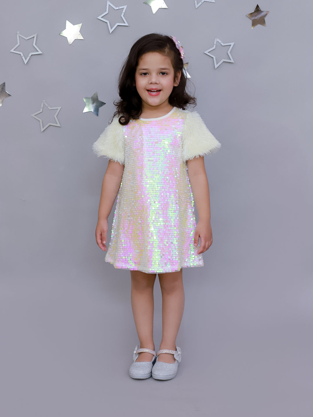 Razzle Dazzle Girls Party White Dress