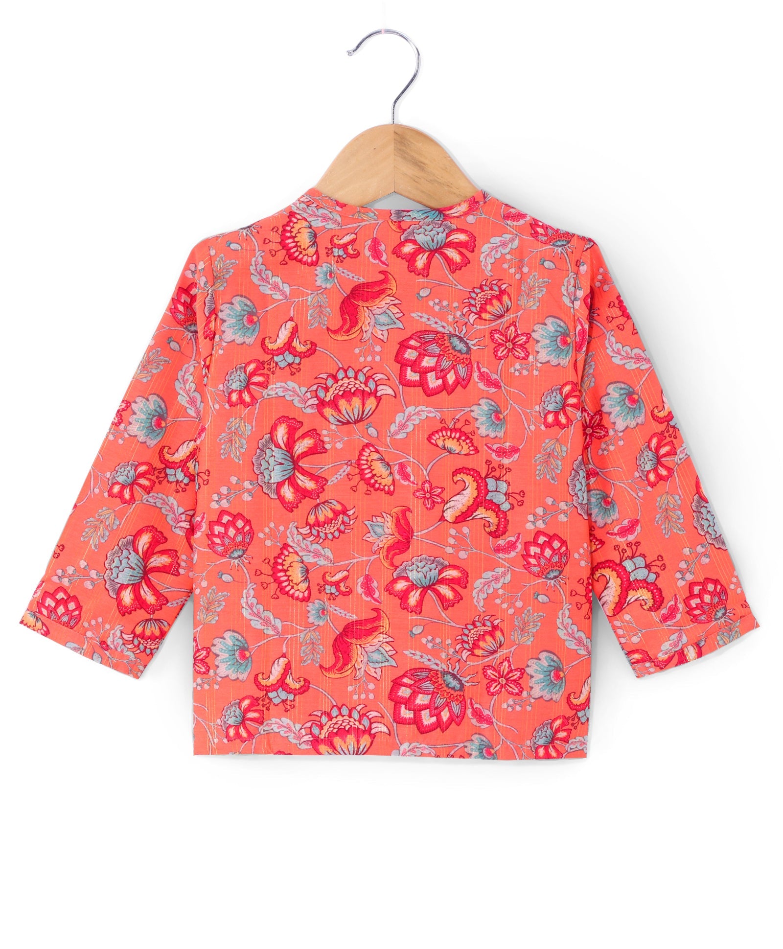 Golden Weaves Boys Orange Kurta with Dhoti set