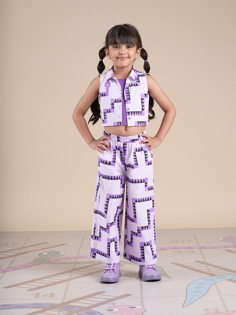 little suzie Corduroy たのしく セットアップ lavender
