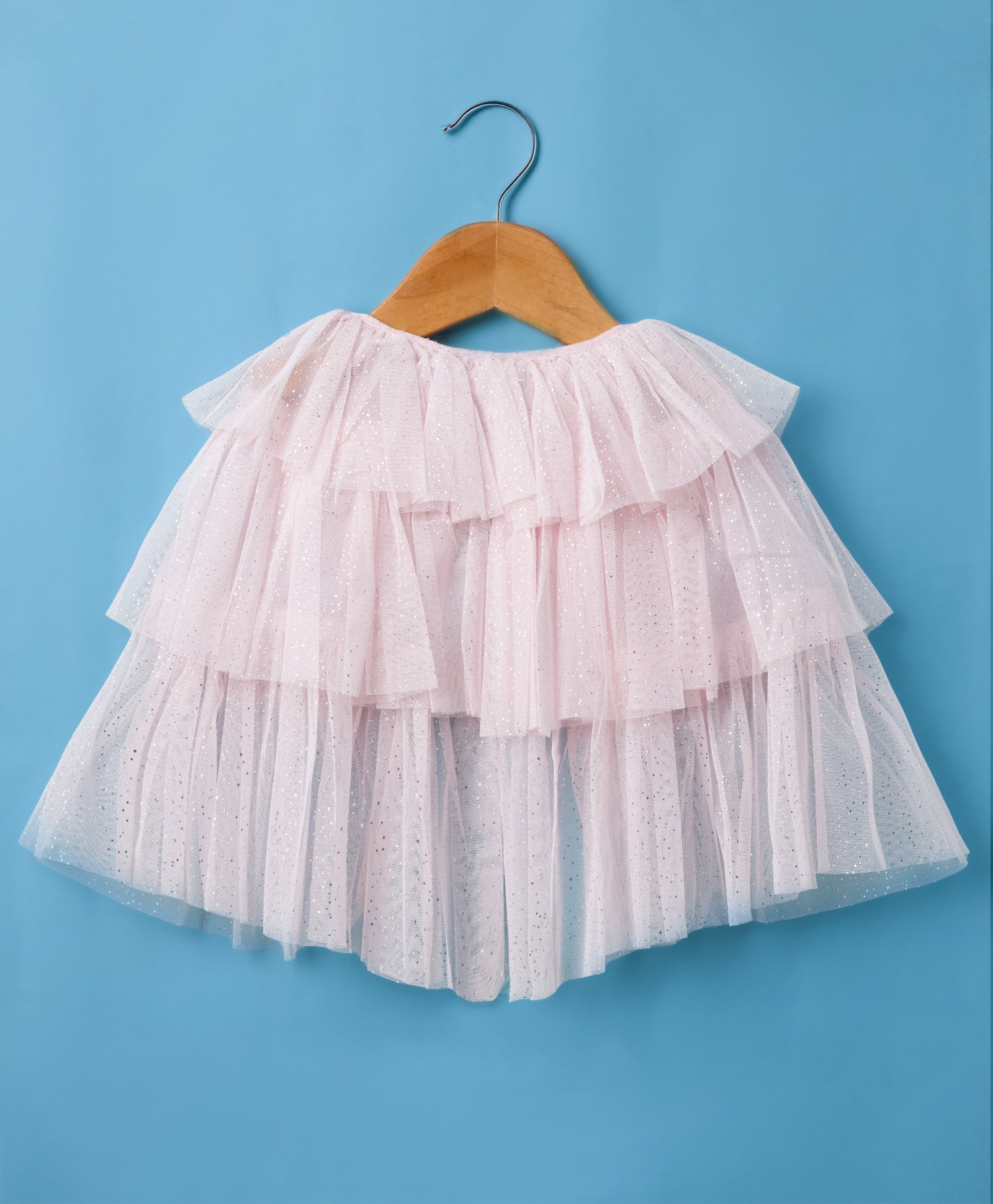 Razzle Dazzle Baby Pink Party Dress with Shrug for Girls